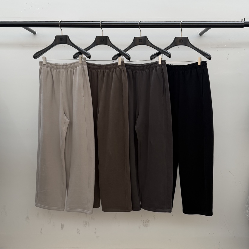 ID韓國代購㊣女士新款時尚25秋冬推薦職業人氣休閑褲抓絨雙層ID休閑褲