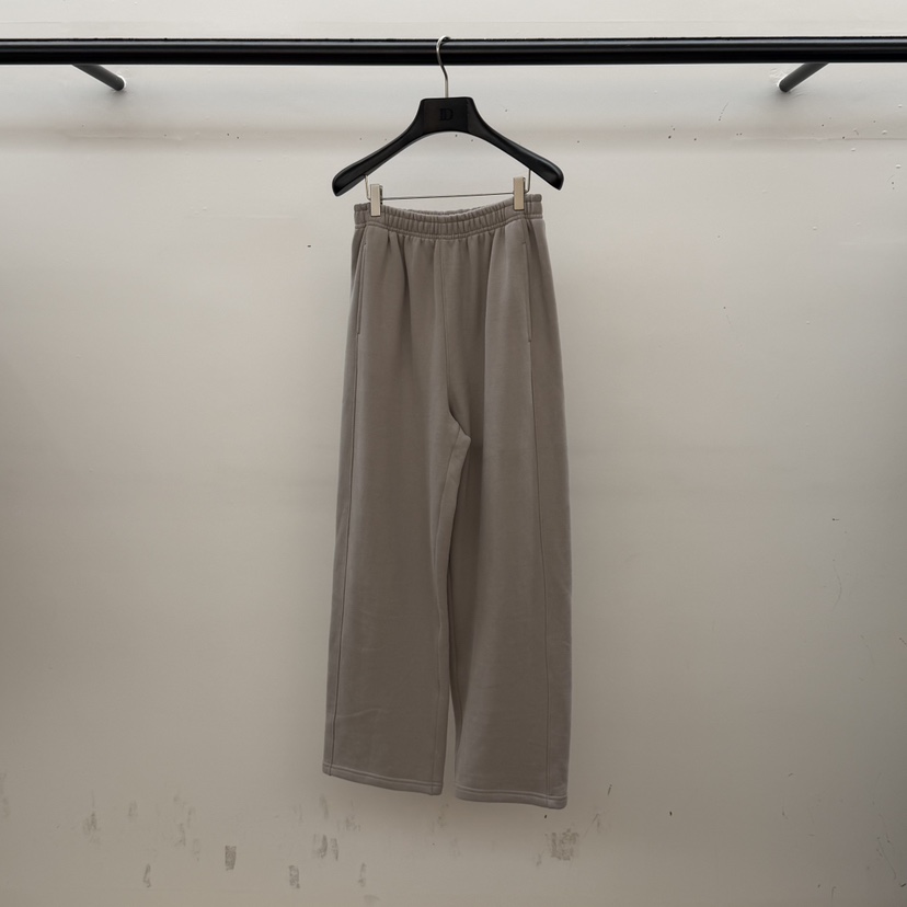 ID韓國代購㊣女士新款時尚25秋冬推薦職業人氣休閑褲抓絨雙層ID休閑褲圖色1灰色