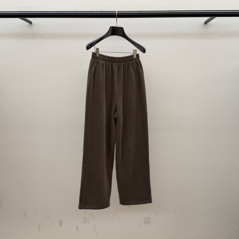 ID韓國代購㊣女士新款時尚25秋冬推薦職業人氣休閑褲抓絨雙層ID休閑褲圖色2卡其色