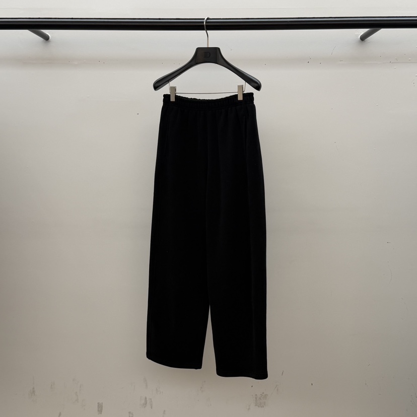 ID韓國代購㊣女士新款時尚25秋冬推薦職業人氣休閑褲抓絨雙層ID休閑褲圖色4黑色