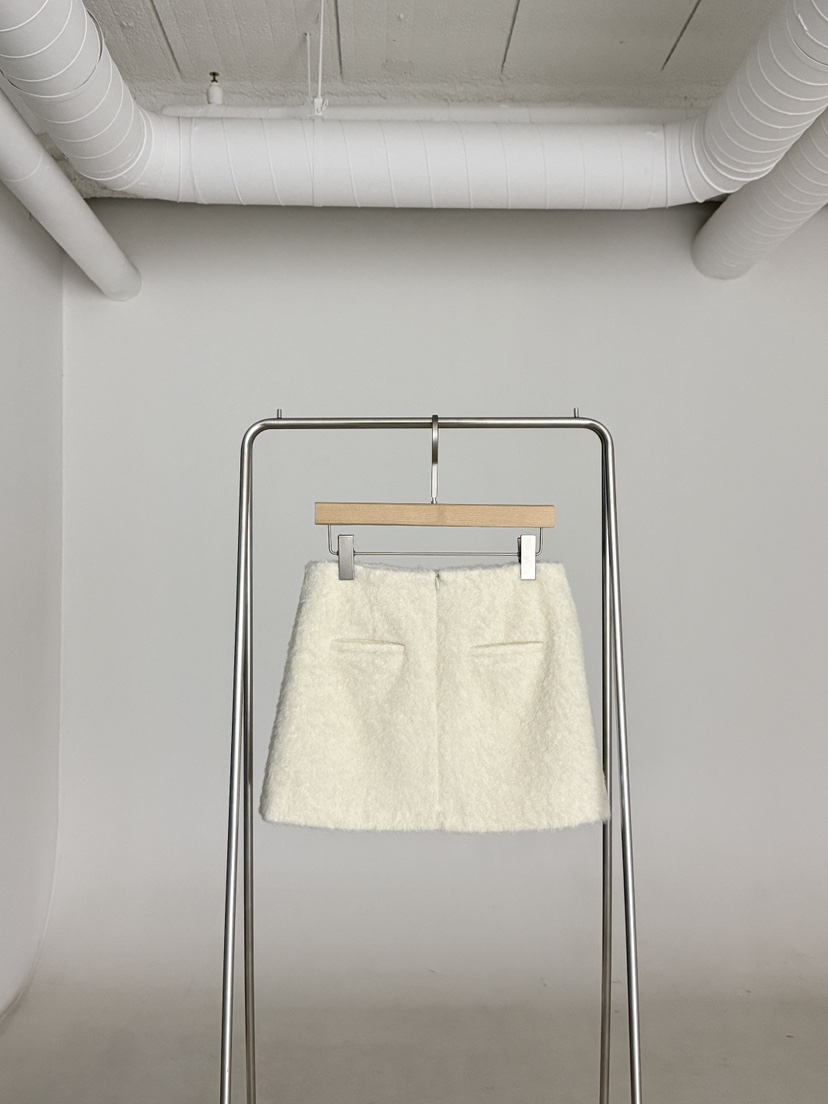 SANTAL韓國直郵㊣女裝新品熱賣休閑真品時尚人氣短裙馬海毛SANTAL短裙