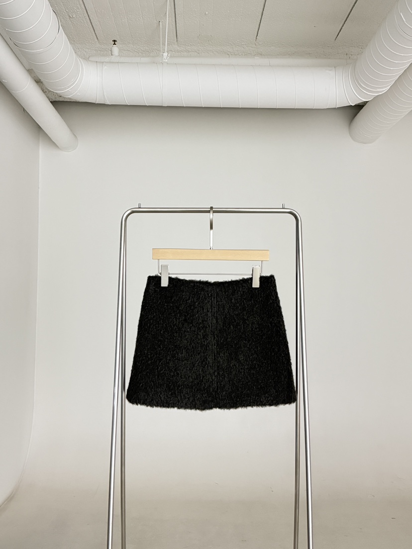 SANTAL韓國直郵㊣女裝新品熱賣休閑真品時尚人氣短裙馬海毛SANTAL短裙圖色2