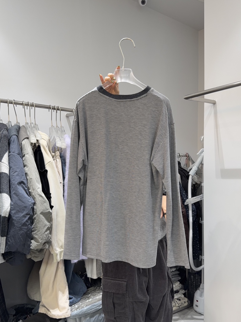 LOOKK東大門㊣代購女裝新品職業休閑推薦25秋冬人氣長袖T恤LOOKK長袖T恤