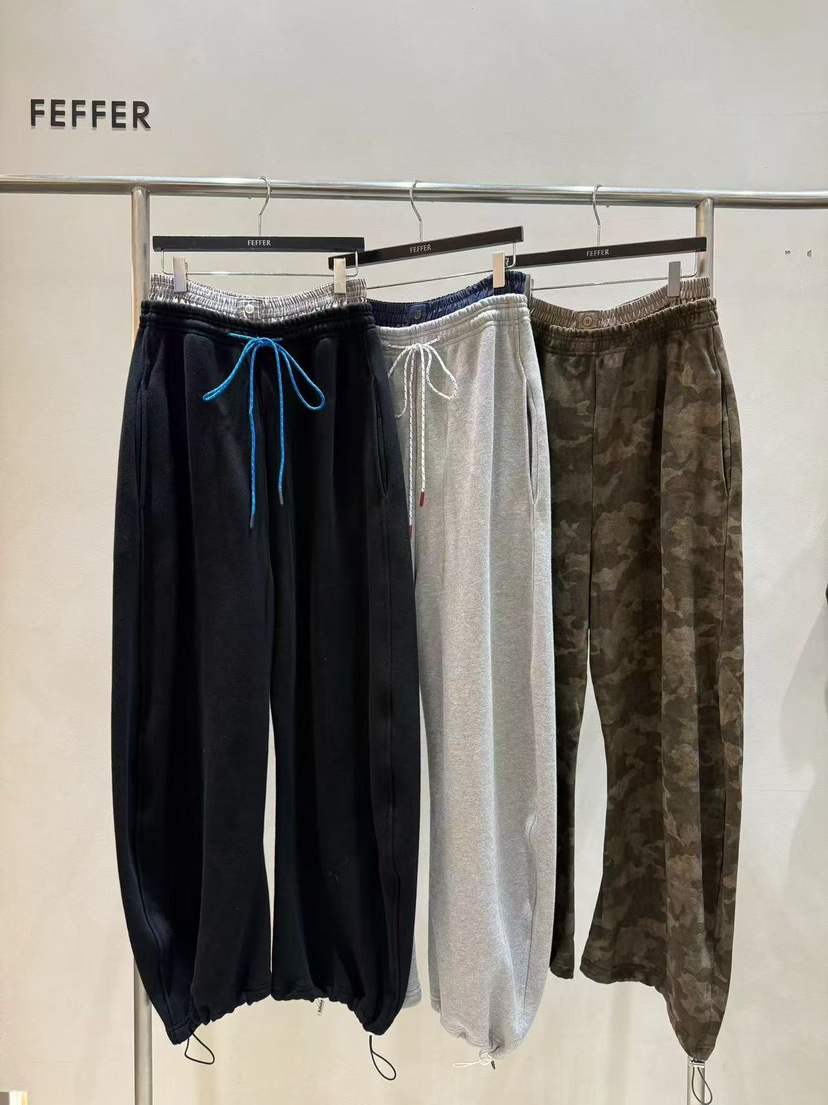 FEFFER韓國代購㊣女裝新品人氣時尚真品推薦休閑褲加絨抓絨FEFFER休閑褲