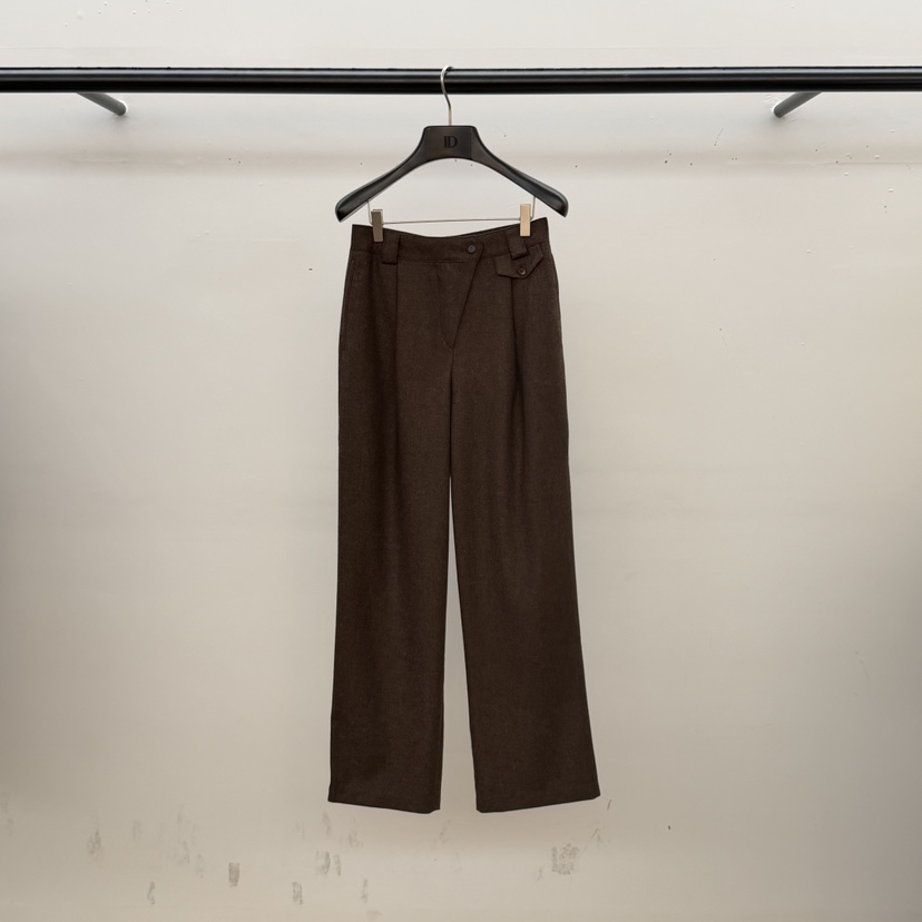 ID東大門㊣實拍女士新品真品推薦時尚人氣熱賣休閑休閑褲口袋ID休閑褲圖色1棕色