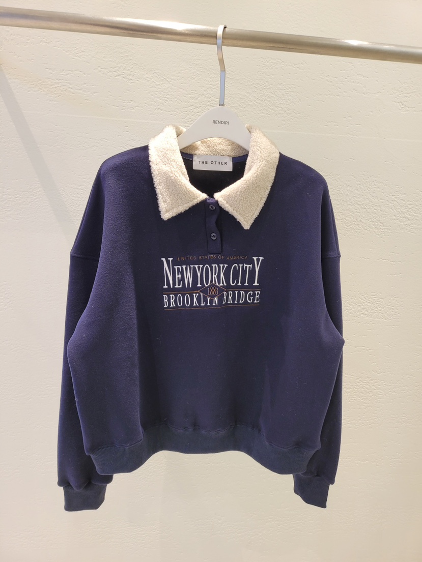 THE OTHER東大門㊣實拍女裝新款熱賣真品休閑25秋冬人氣衛衣THE OTHER衛衣圖色2