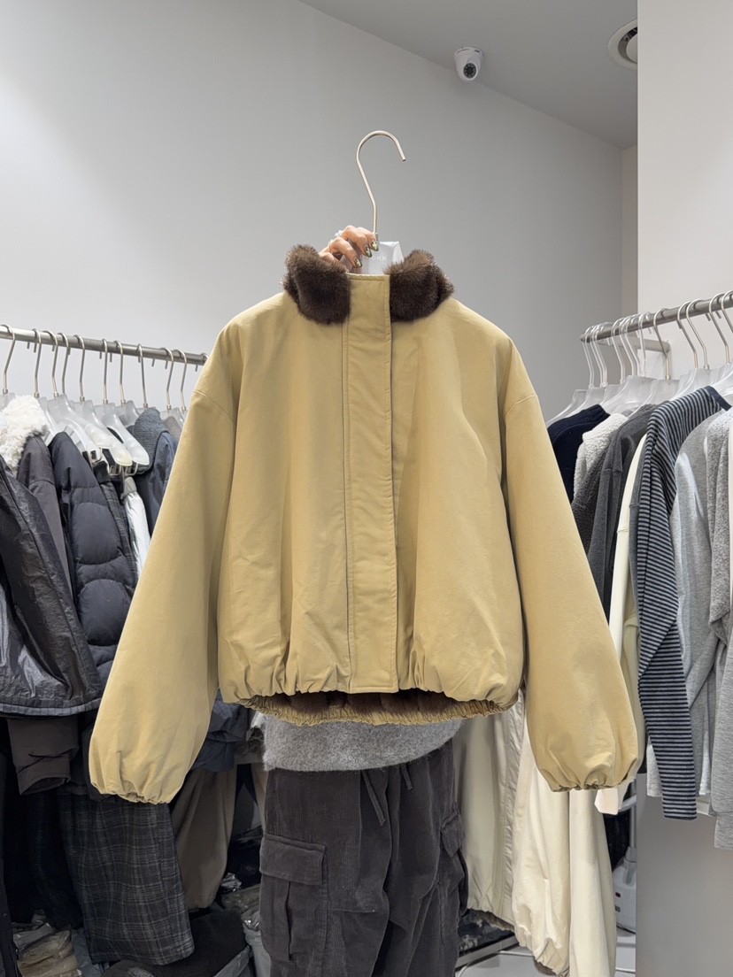 LOOKK東大門㊣代購女裝新款推薦真品人氣25秋冬時尚夾克毛皮LOOKK夾克圖色2