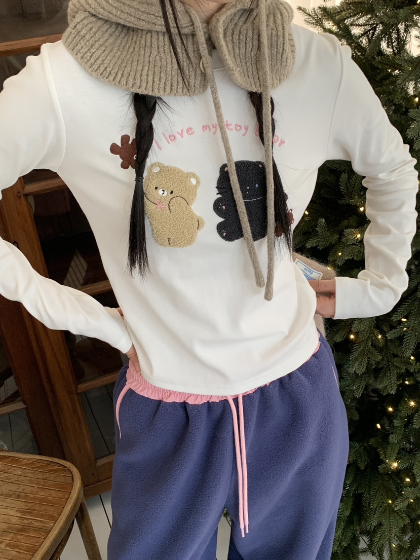 MORE THAN-P東大門㊣代購女士新品時尚人氣休閑25秋冬長袖T恤MORE THAN長袖T恤