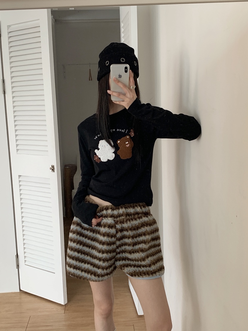 MORE THAN-P東大門㊣代購女士新品時尚人氣休閑25秋冬長袖T恤MORE THAN長袖T恤