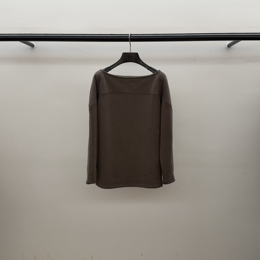 ID韓國代購㊣女士新款真品25秋冬休閑職業人氣衛衣羊毛雙層ID衛衣圖色2卡其色