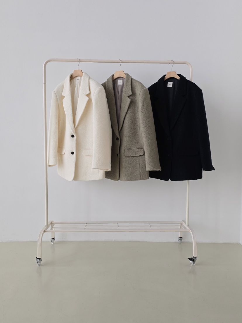 J SHOP韓國代購㊣女裝新款職業推薦休閑熱賣人氣25秋冬夾克羊駝J_SHOP夾克