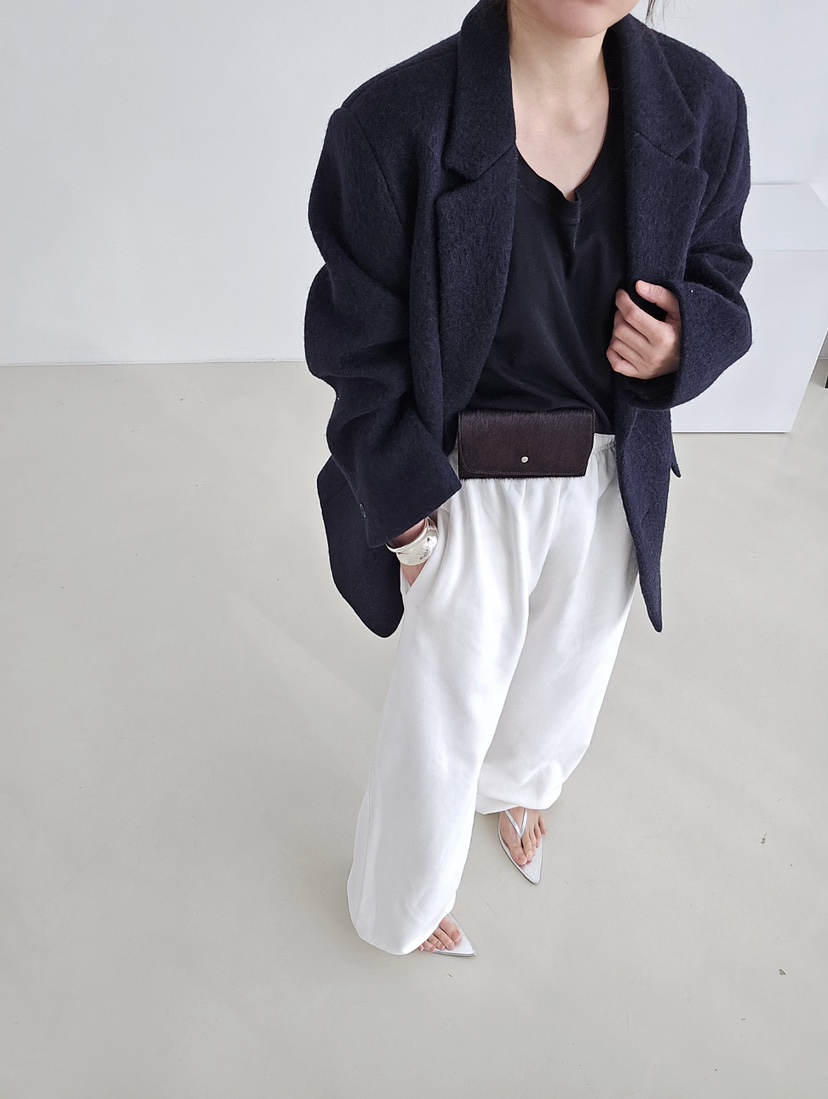 J SHOP韓國代購㊣女裝新款職業推薦休閑熱賣人氣25秋冬夾克羊駝J_SHOP夾克