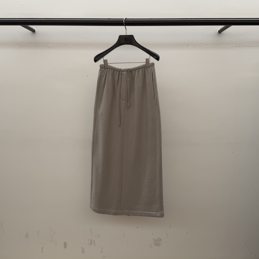 ID東大門㊣實拍女裝新款真品人氣休閑25秋冬推薦長裙羊毛雙層ID長裙圖色1灰色