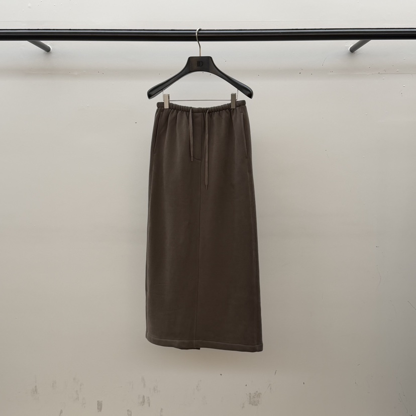 ID東大門㊣實拍女裝新款真品人氣休閑25秋冬推薦長裙羊毛雙層ID長裙圖色2卡其色