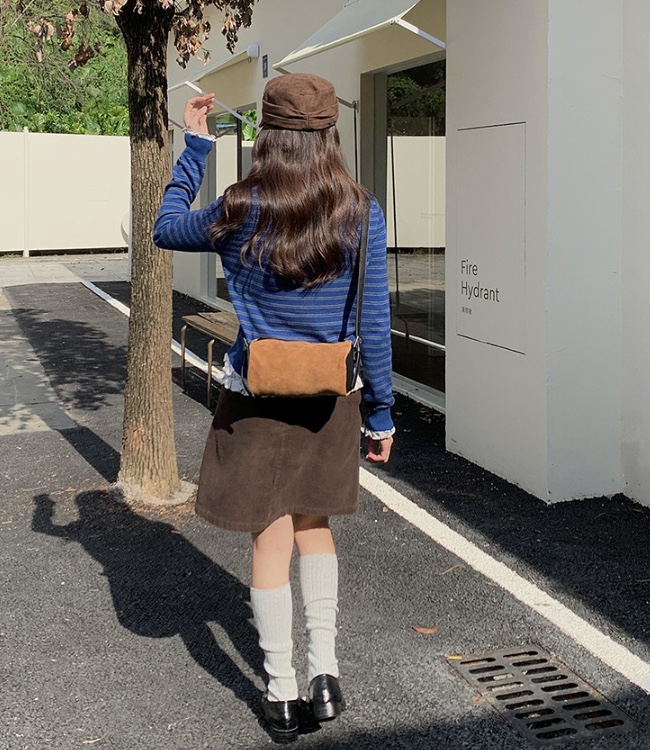 POSH BLUE韓國直郵㊣女士新品職業休閑人氣熱賣單肩斜跨包絨POSH BLUE單肩/斜跨包