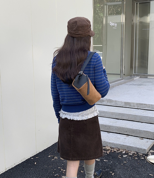 POSH BLUE韓國直郵㊣女士新品職業休閑人氣熱賣單肩斜跨包絨POSH BLUE單肩/斜跨包