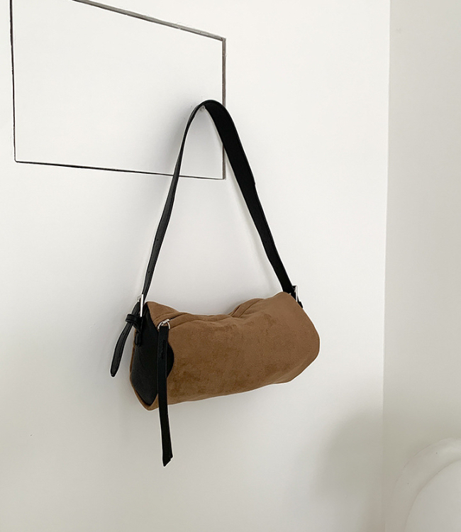 POSH BLUE韓國直郵㊣女士新品職業休閑人氣熱賣單肩斜跨包絨POSH BLUE單肩/斜跨包