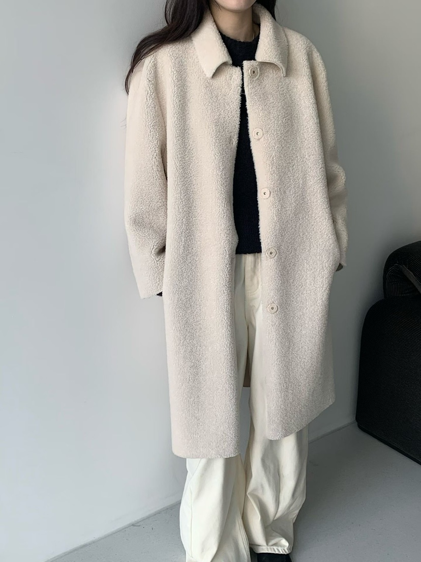 TAF東大門㊣直郵女士新款職業推薦真品時尚熱賣人氣中長款大衣TAF中長款大衣