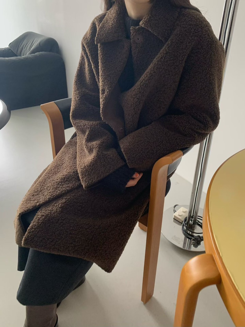 TAF東大門㊣直郵女士新款職業推薦真品時尚熱賣人氣中長款大衣TAF中長款大衣