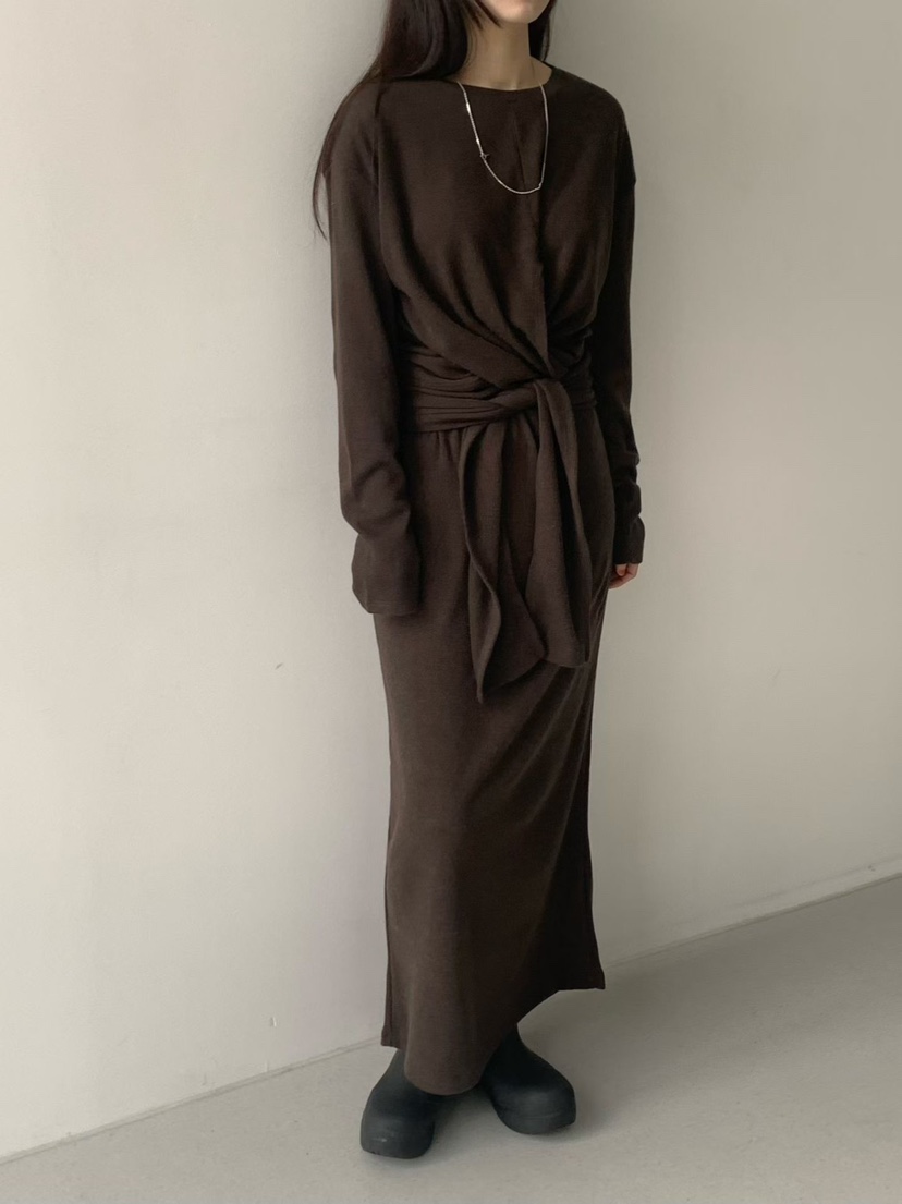 TAF東大門㊣直郵女士新品人氣25秋冬熱賣推薦真品長裙安哥拉TAF長裙