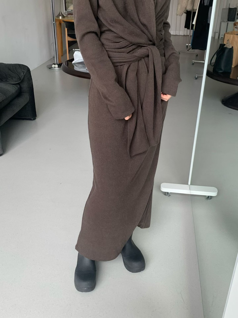 TAF東大門㊣直郵女士新品人氣25秋冬熱賣推薦真品長裙安哥拉TAF長裙