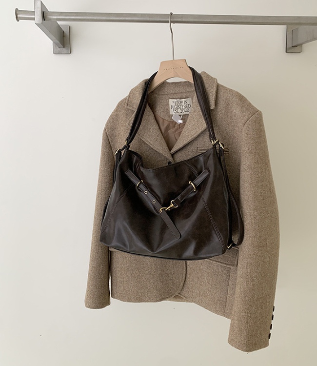 POSH BLUE東大門㊣實拍女士新品休閑25秋冬單肩斜跨包腰帶POSH BLUE單肩/斜跨包