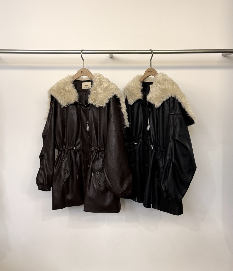 TWENTY FOUR SEVEN24-7東大門㊣直郵女裝新款職業短款羽絨服皮革鴨絨TEWNTY FOUR SEVEN24-7短款羽絨服