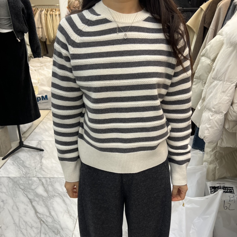 AFTERGLOW韓國代購㊣女裝新品職業推薦熱賣人氣真品休閑針織衫AFTERGLOW針織衫圖色1