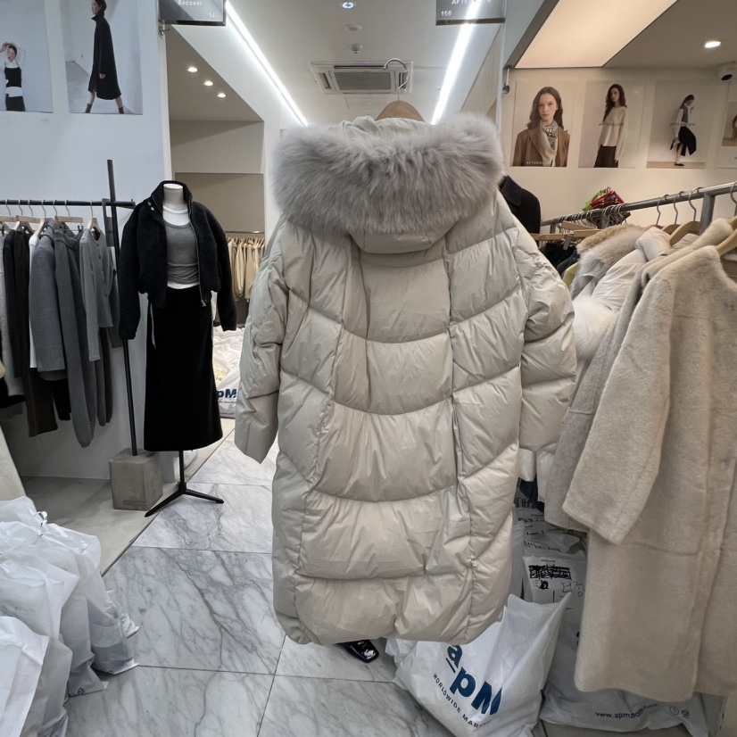 AFTERGLOW東大門㊣實拍女裝新品25秋冬職業長款羽絨服填充鴨絨AFTERGLOW長款羽絨服