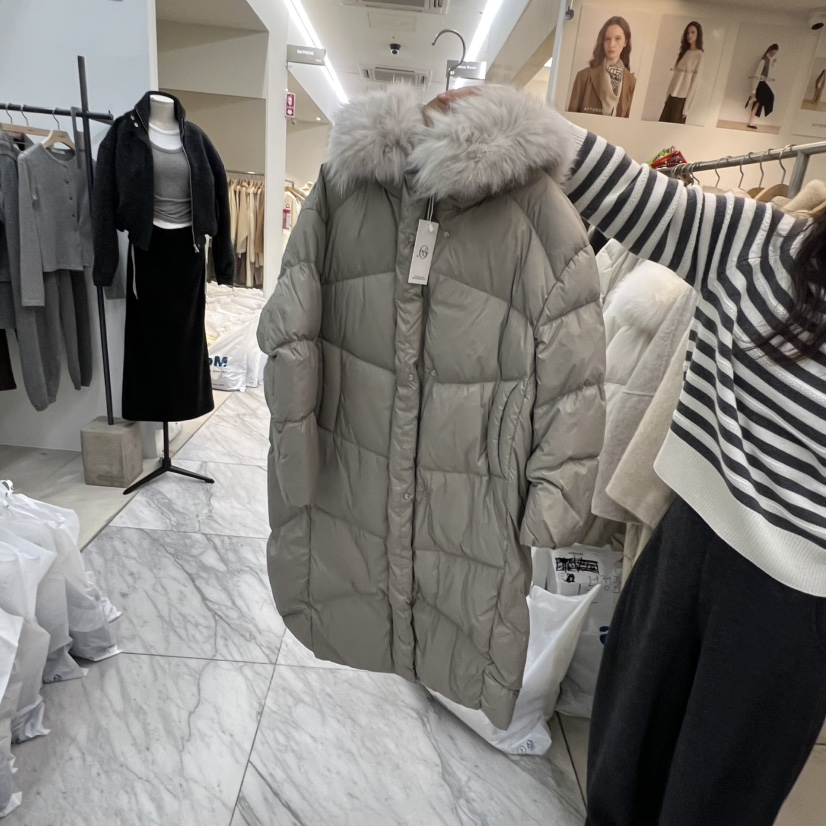 AFTERGLOW東大門㊣實拍女裝新品25秋冬職業長款羽絨服填充鴨絨AFTERGLOW長款羽絨服圖色2
