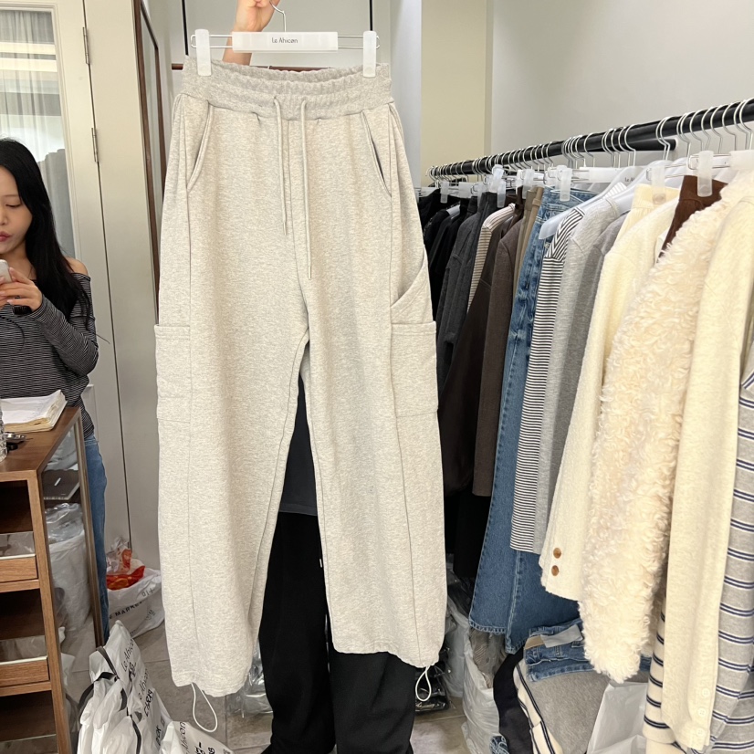 LE AHICON東大門㊣直郵女裝新品推薦真品休閑時尚25秋冬休閑褲Le Ahicon休閑褲圖色1