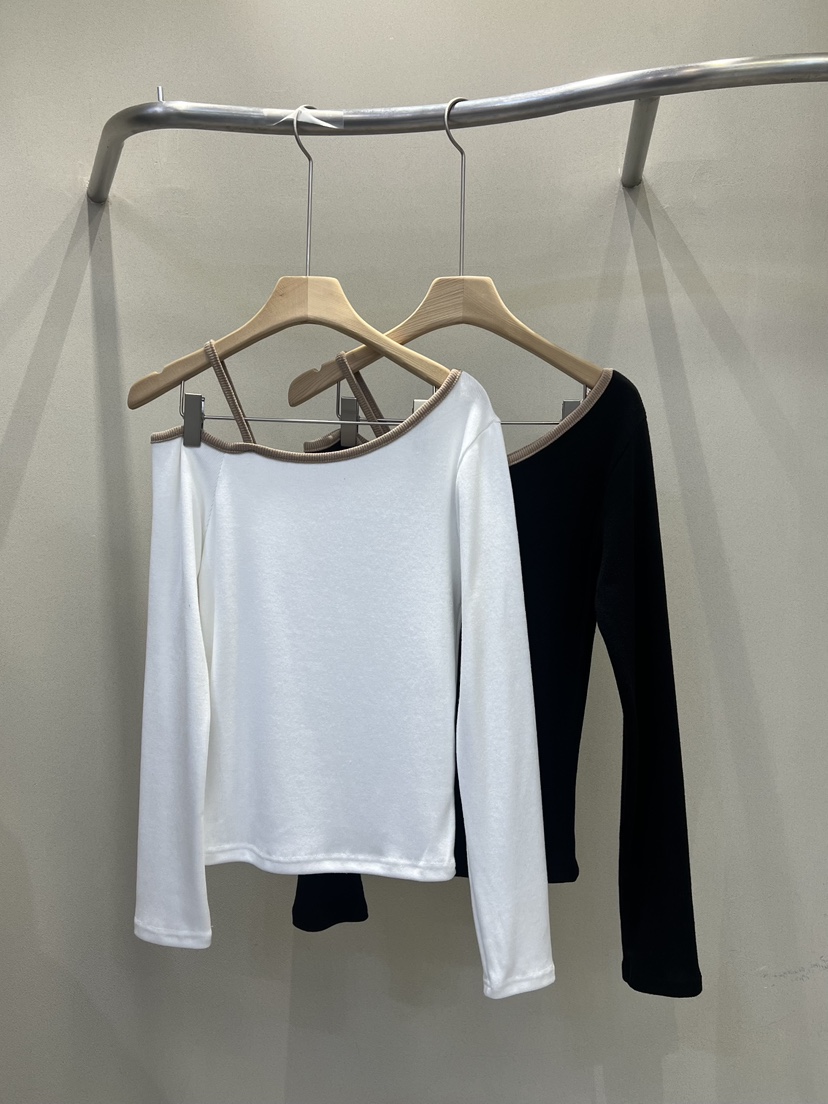 PLUM-q東大門㊣實拍女士新品25秋冬職業真品熱賣推薦長袖T恤PLUM長袖T恤