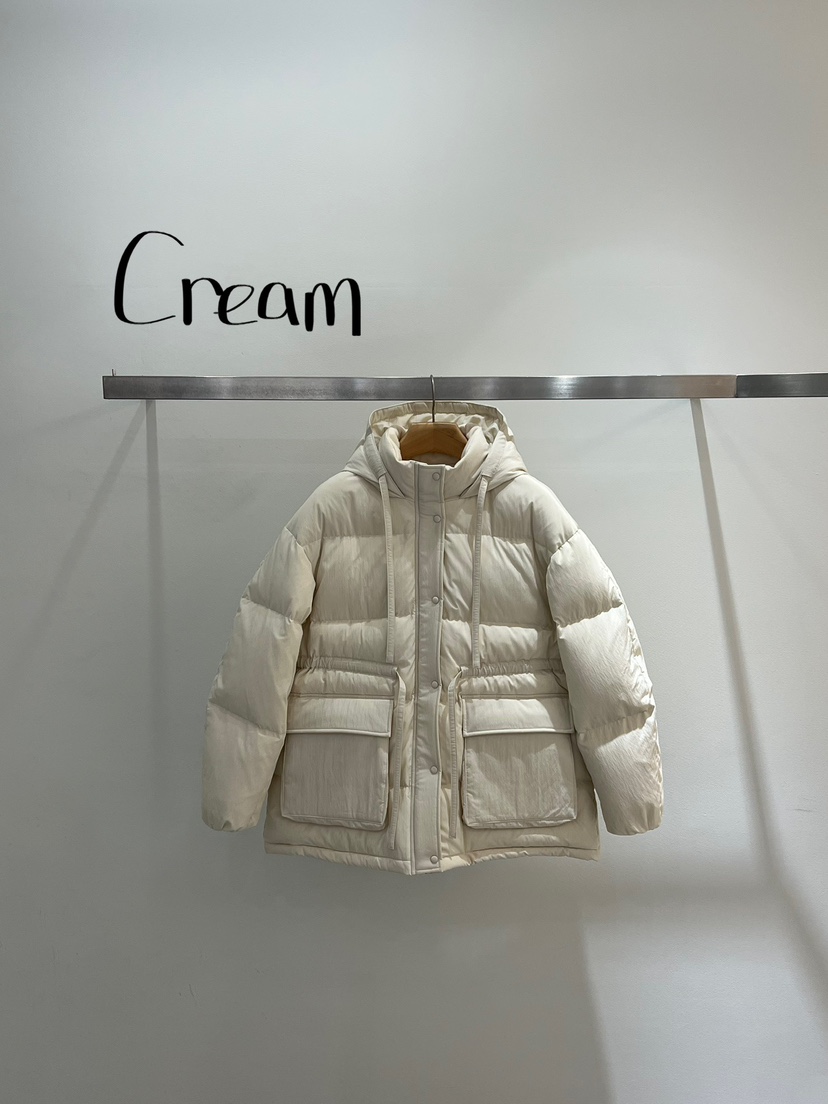 ONESTASTE韓國直郵㊣女裝新品推薦25秋冬熱賣短款羽絨服填充絨TASTE/ONESTASTE短款羽絨服圖色3