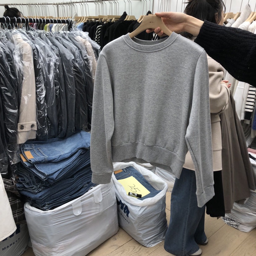 MOI-A東大門㊣直郵女裝新品休閑25秋冬真品熱賣人氣衛衣加絨MOI-A衛衣圖色1