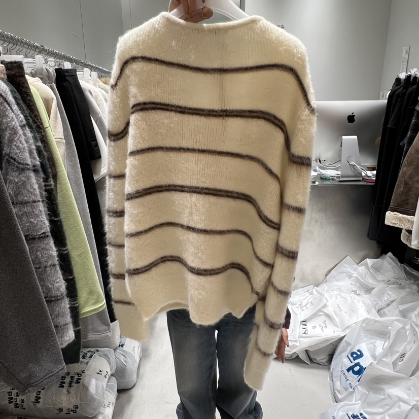 NUESE韓國代購㊣女裝新款25秋冬人氣休閑職業熱賣真品時尚毛衣NUESE毛衣