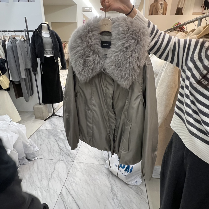 AFTERGLOW韓國直郵㊣女裝新品25秋冬職業休閑人氣短款羽絨服AFTERGLOW短款羽絨服圖色1