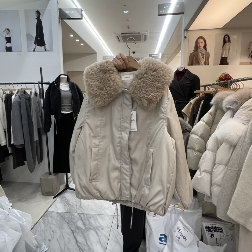 AFTERGLOW韓國直郵㊣女裝新品25秋冬職業休閑人氣短款羽絨服AFTERGLOW短款羽絨服圖色2