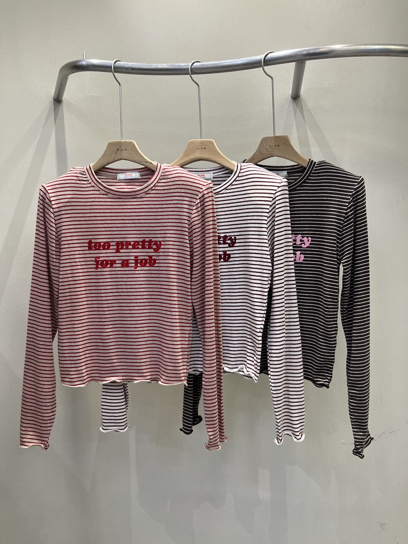 PLUM-q東大門㊣直郵女裝新款推薦時尚熱賣25秋冬人氣長袖T恤PLUM長袖T恤