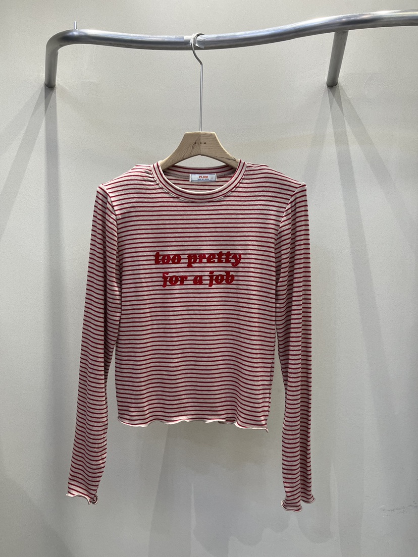 PLUM-q東大門㊣直郵女裝新款推薦時尚熱賣25秋冬人氣長袖T恤PLUM長袖T恤圖色1