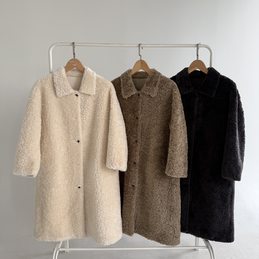 JENNY 1976東大門㊣實拍女士新品職業推薦休閑中長款大衣羊毛JENNY 1976中長款大衣