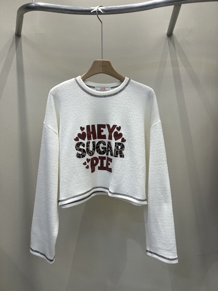 PLUM-q韓國直郵㊣女裝新款25秋冬時尚熱賣推薦職業長袖T恤PLUM長袖T恤圖色1