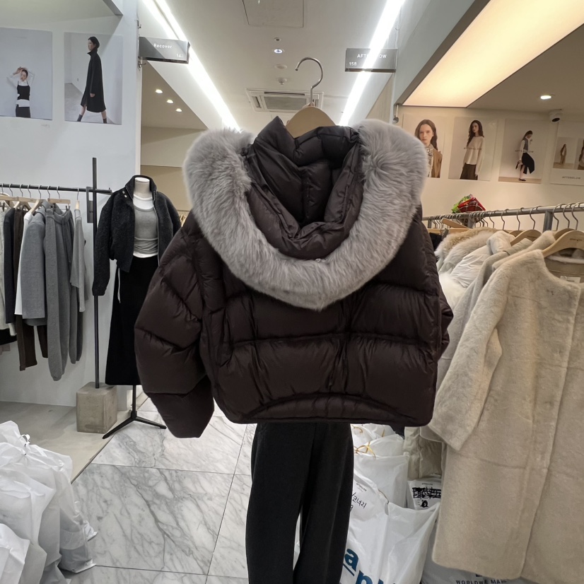 AFTERGLOW東大門㊣代購女裝新品人氣職業熱賣時尚短款羽絨服AFTERGLOW短款羽絨服