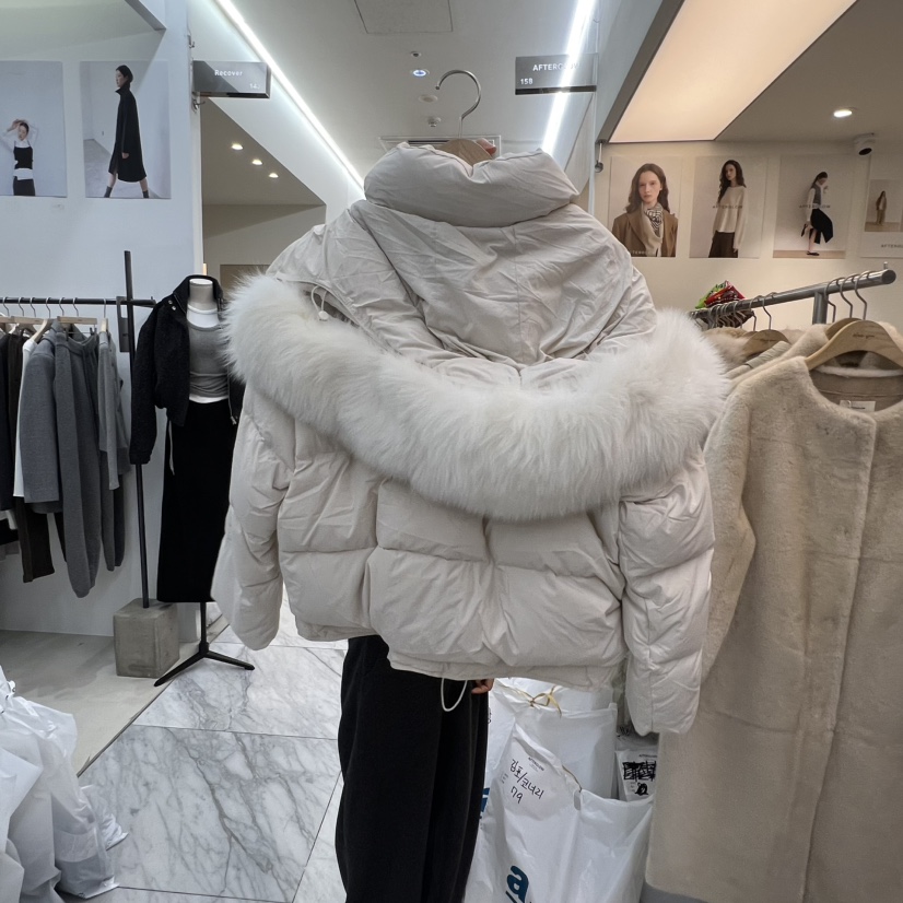 AFTERGLOW韓國直郵㊣女士新品推薦人氣25秋冬短款羽絨服狐貍AFTERGLOW短款羽絨服