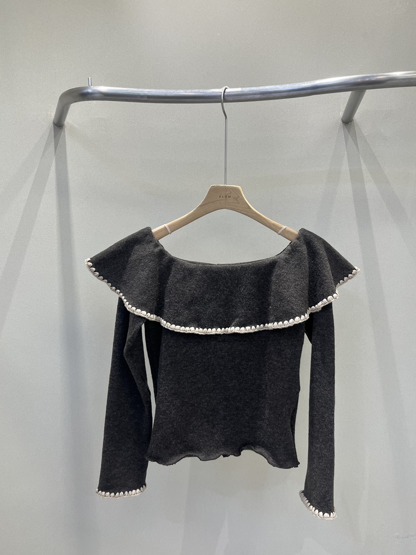 PLUM-q東大門㊣代購女士新品人氣休閑真品25秋冬熱賣長袖T恤PLUM長袖T恤圖色2