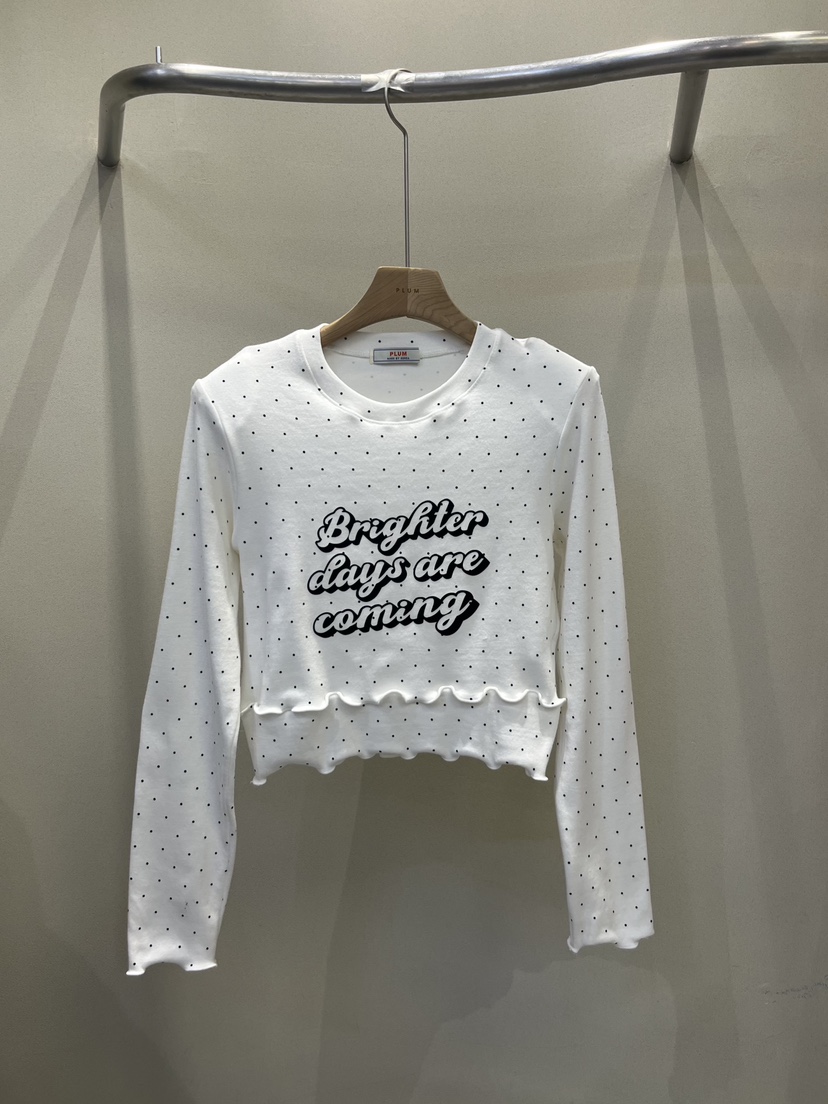 PLUM-q韓國直郵㊣女裝新品人氣熱賣推薦真品時尚休閑長袖T恤PLUM長袖T恤圖色2