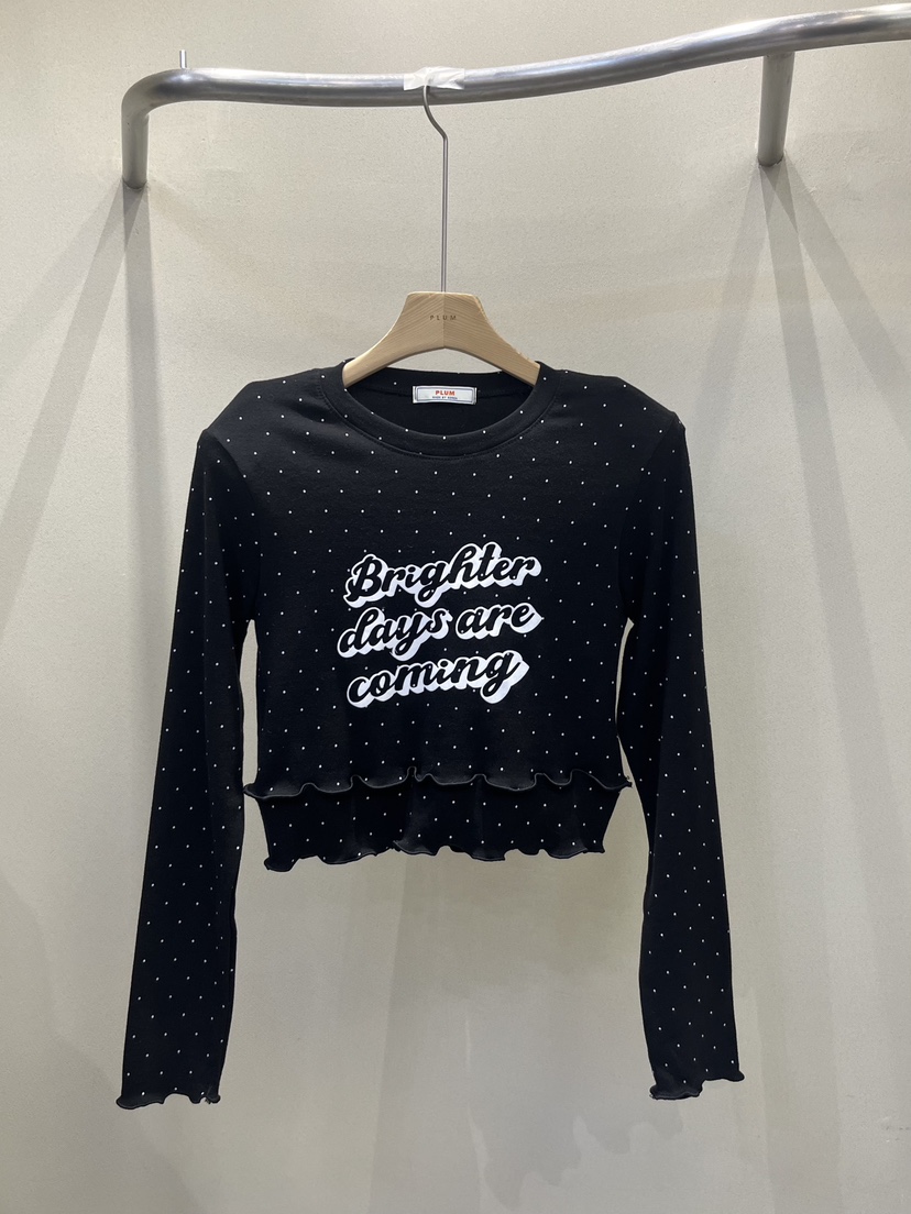 PLUM-q韓國直郵㊣女裝新品人氣熱賣推薦真品時尚休閑長袖T恤PLUM長袖T恤圖色3