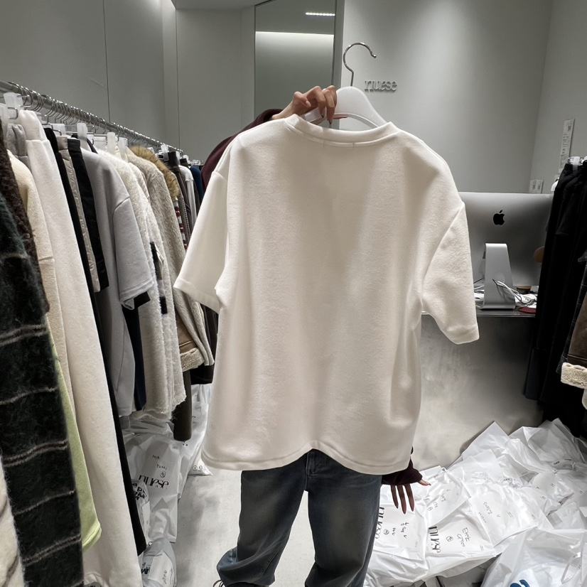 NUESE東大門㊣實拍女裝新款休閑推薦職業真品25秋冬熱賣T恤NUESET恤