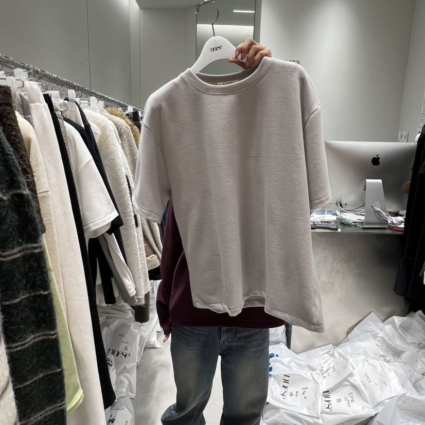 NUESE東大門㊣實拍女裝新款休閑推薦職業真品25秋冬熱賣T恤NUESET恤圖色2