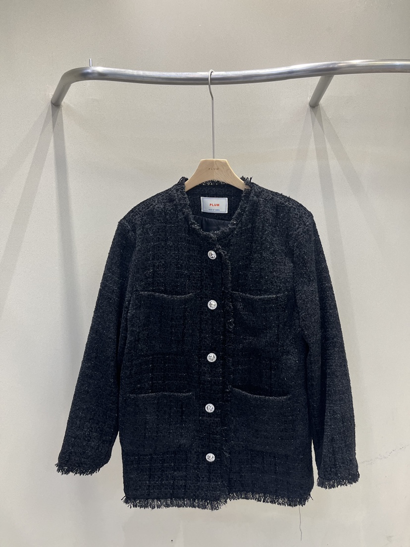 PLUM-q東大門㊣代購女士新品推薦熱賣職業休閑人氣中長款大衣PLUM中長款大衣圖色2