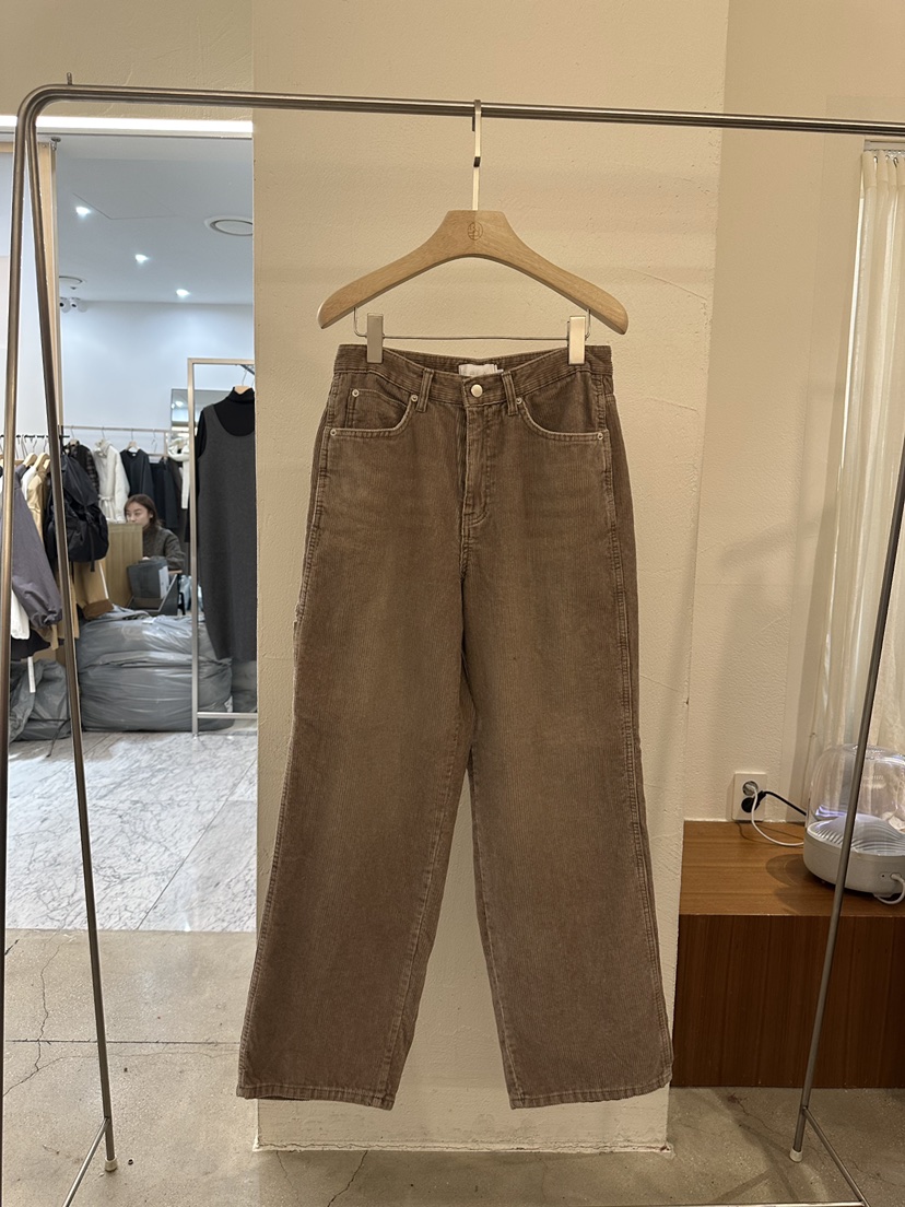 BPLAN韓國直郵㊣女士新品時尚人氣熱賣職業休閑牛仔褲燈芯絨BPLAN牛仔褲圖色1